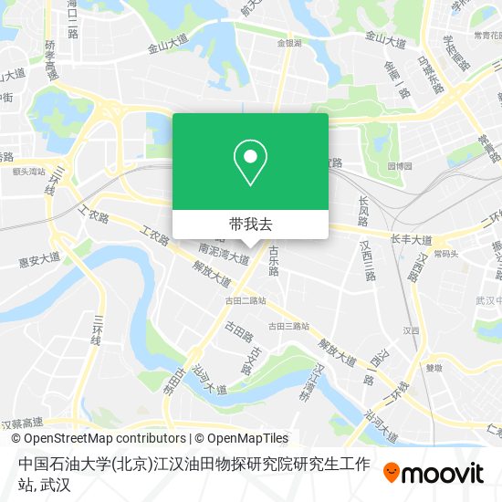 中国石油大学(北京)江汉油田物探研究院研究生工作站地图