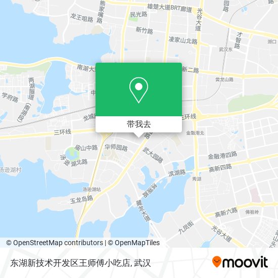 东湖新技术开发区王师傅小吃店地图