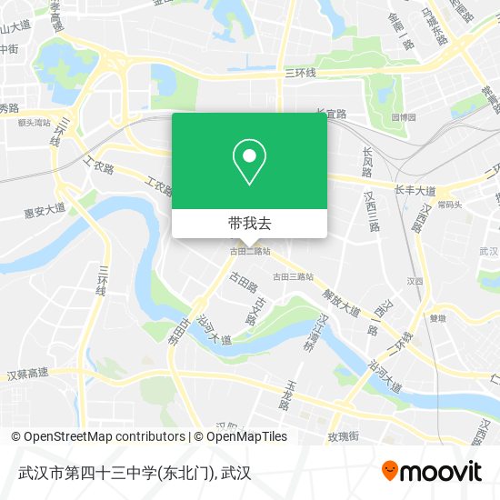 武汉市第四十三中学(东北门)地图