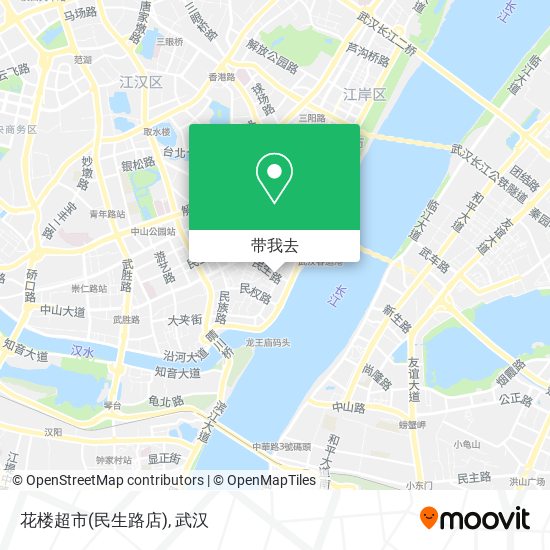 花楼超市(民生路店)地图