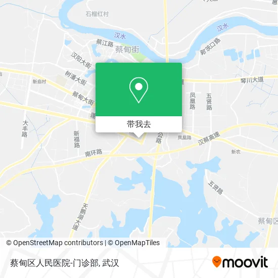 蔡甸区人民医院-门诊部地图