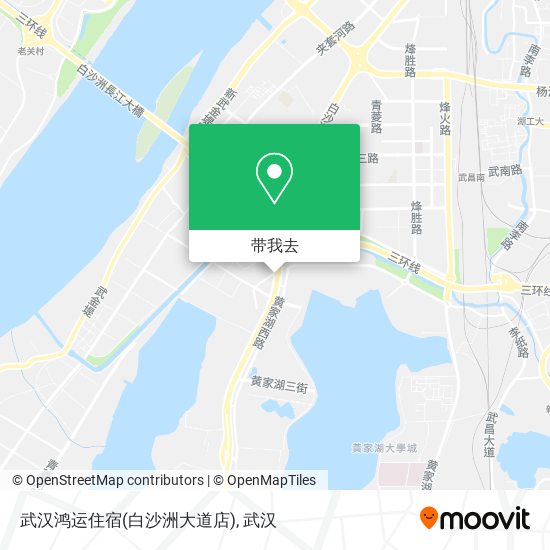 武汉鸿运住宿(白沙洲大道店)地图