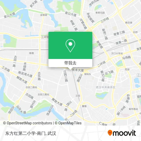 东方红第二小学-南门地图