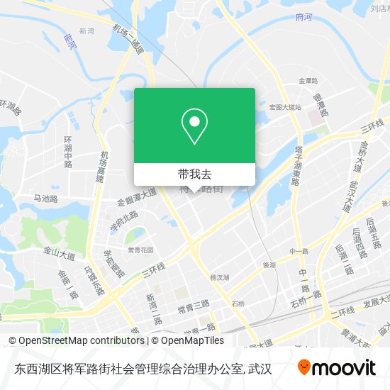 东西湖区将军路街社会管理综合治理办公室地图