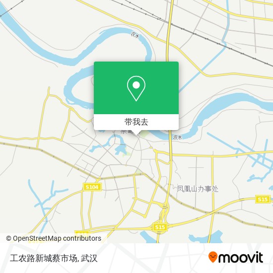 工农路新城蔡市场地图
