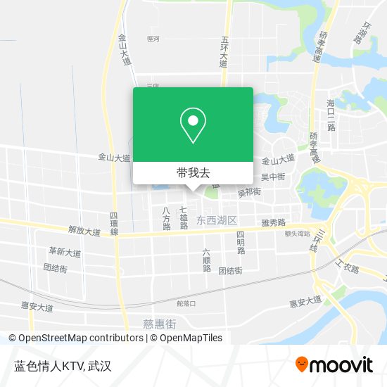 蓝色情人KTV地图