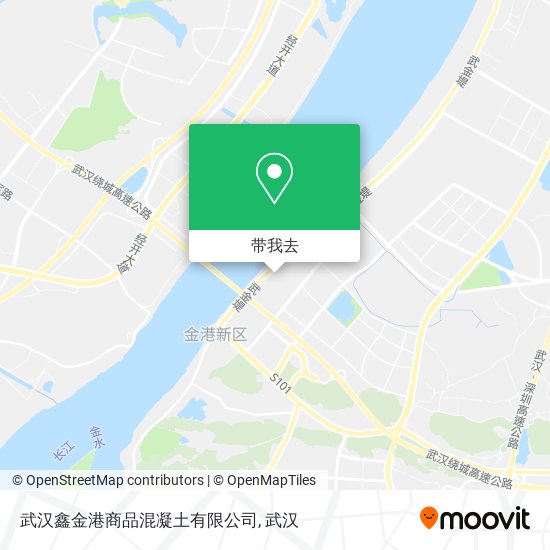 武汉鑫金港商品混凝土有限公司地图
