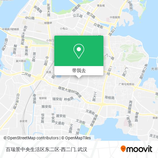 百瑞景中央生活区东二区-西二门地图
