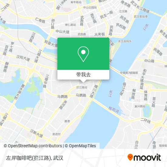 左岸咖啡吧(拦江路)地图