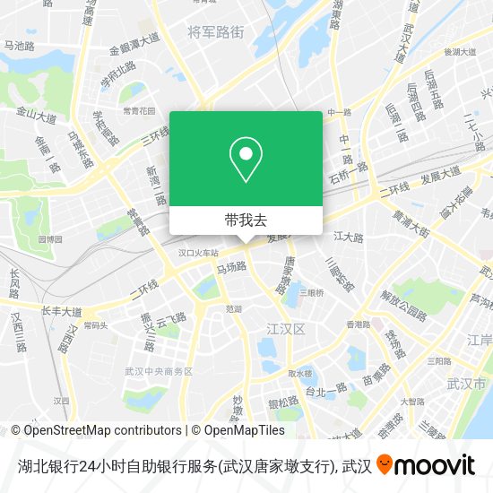 湖北银行24小时自助银行服务(武汉唐家墩支行)地图