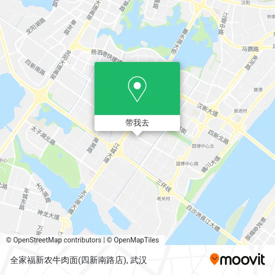 全家福新农牛肉面(四新南路店)地图