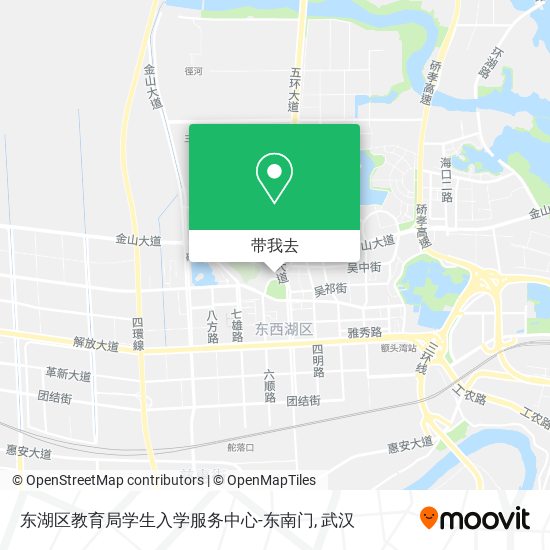 东湖区教育局学生入学服务中心-东南门地图