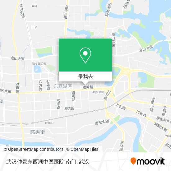 武汉仲景东西湖中医医院-南门地图