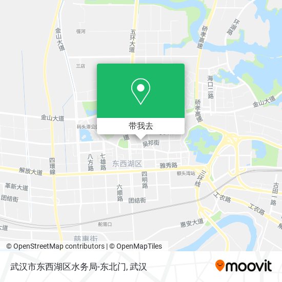武汉市东西湖区水务局-东北门地图