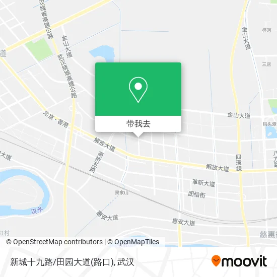 新城十九路/田园大道(路口)地图