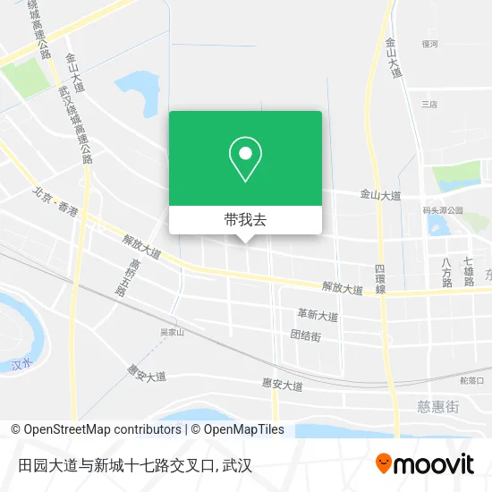 田园大道与新城十七路交叉口地图