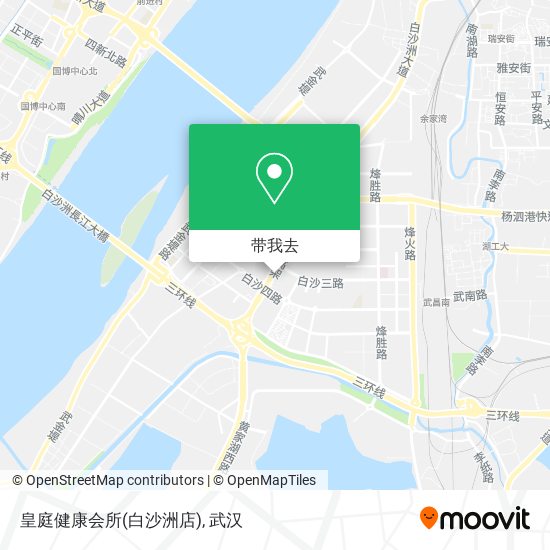 皇庭健康会所(白沙洲店)地图