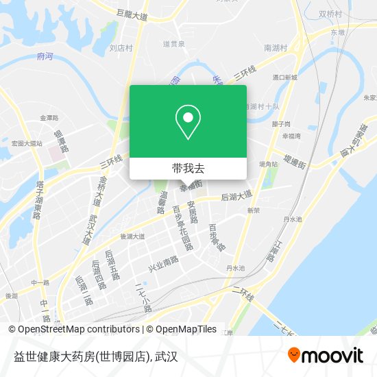 益世健康大药房(世博园店)地图