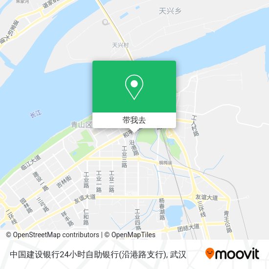 中国建设银行24小时自助银行(沿港路支行)地图