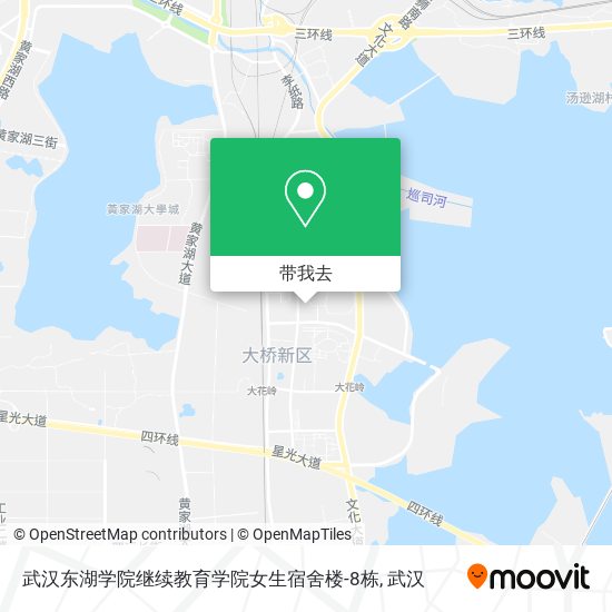 武汉东湖学院继续教育学院女生宿舍楼-8栋地图