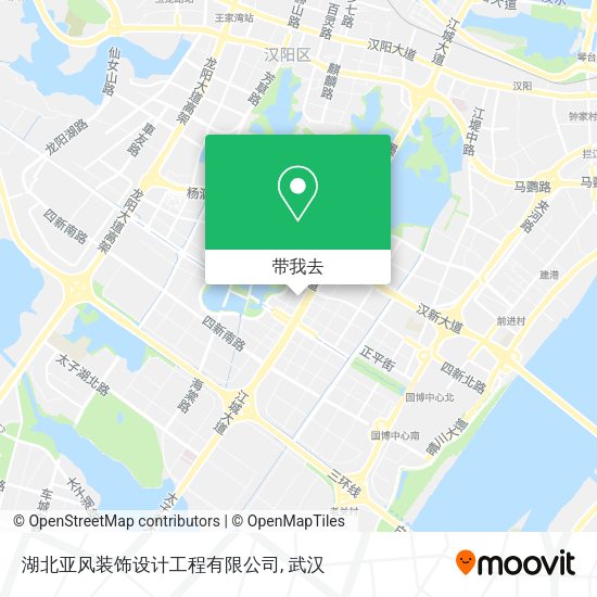 湖北亚风装饰设计工程有限公司地图