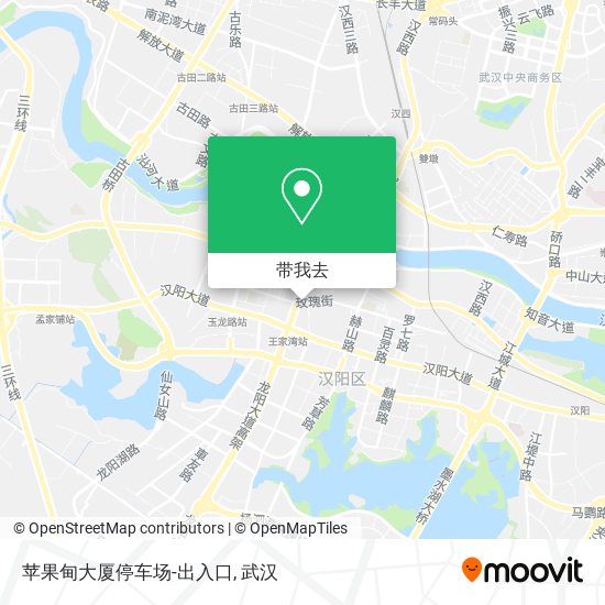 苹果甸大厦停车场-出入口地图