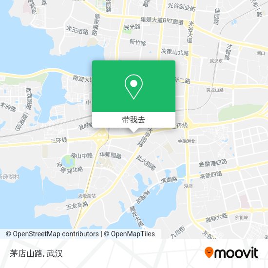 茅店山路地图