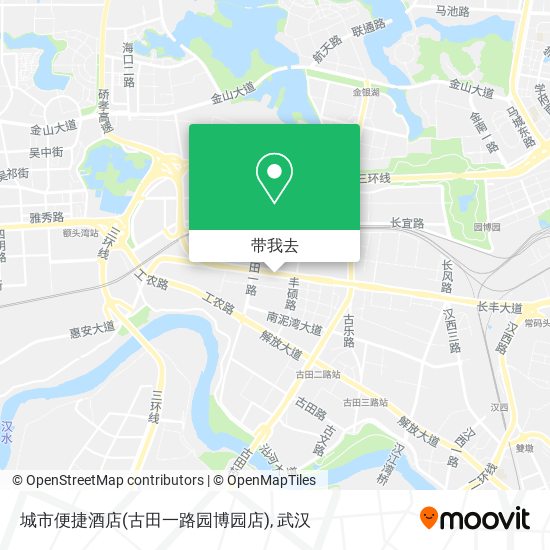 城市便捷酒店(古田一路园博园店)地图