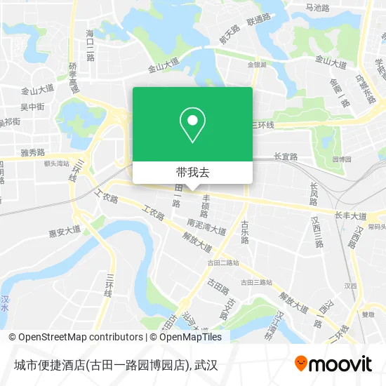 城市便捷酒店(古田一路园博园店)地图