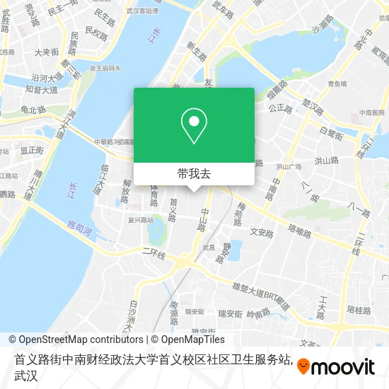 首义路街中南财经政法大学首义校区社区卫生服务站地图