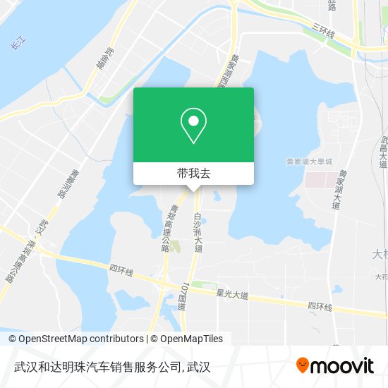 武汉和达明珠汽车销售服务公司地图