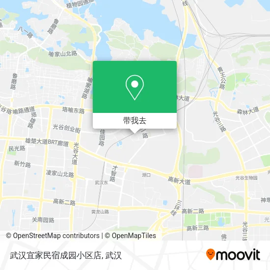 武汉宜家民宿成园小区店地图