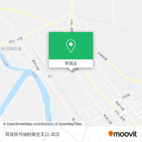 荷花街与油纱路交叉口地图