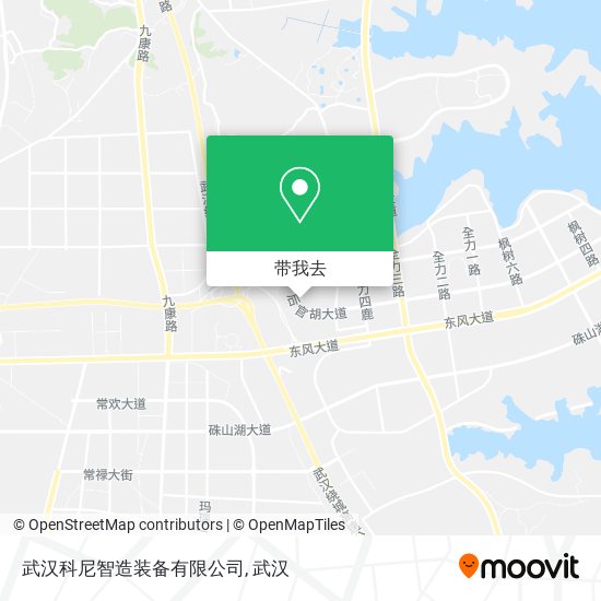 武汉科尼智造装备有限公司地图