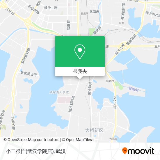 小二很忙(武汉学院店)地图