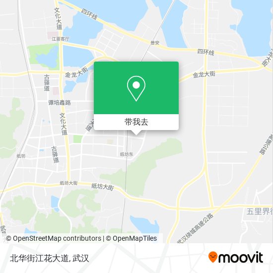 北华街江花大道地图