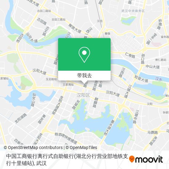 中国工商银行离行式自助银行(湖北分行营业部地铁支行十里铺站)地图