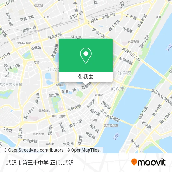 武汉市第三十中学-正门地图