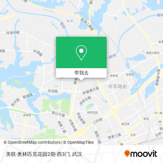 美联·奥林匹克花园2期-西3门地图
