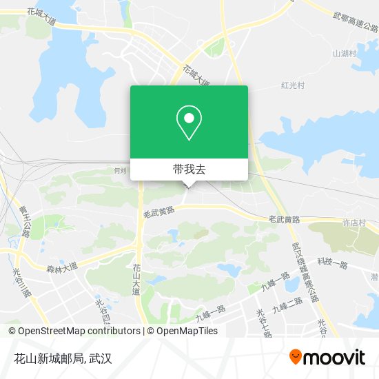 花山新城邮局地图