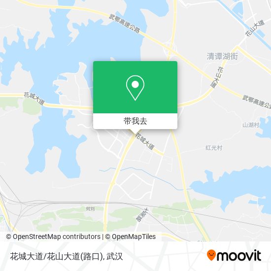 花城大道/花山大道(路口)地图