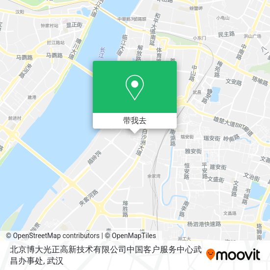 北京博大光正高新技术有限公司中国客户服务中心武昌办事处地图