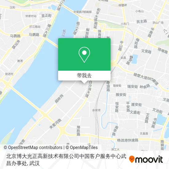 北京博大光正高新技术有限公司中国客户服务中心武昌办事处地图