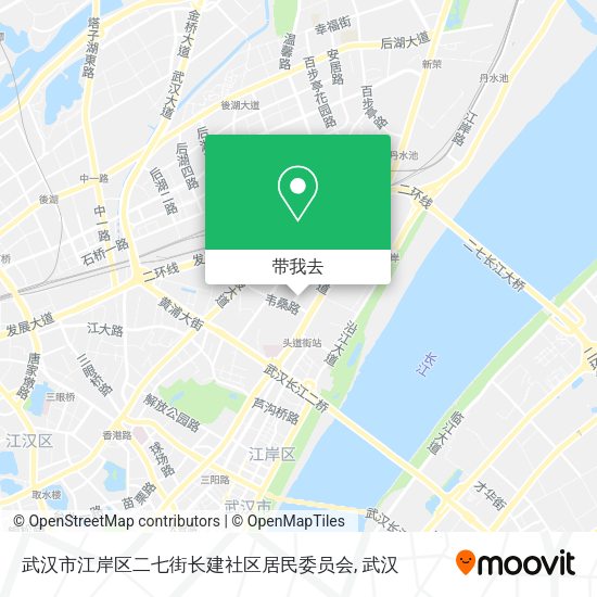 武汉市江岸区二七街长建社区居民委员会地图