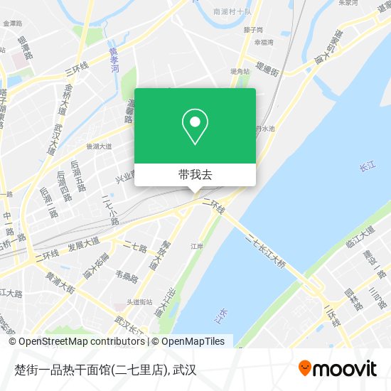 楚街一品热干面馆(二七里店)地图