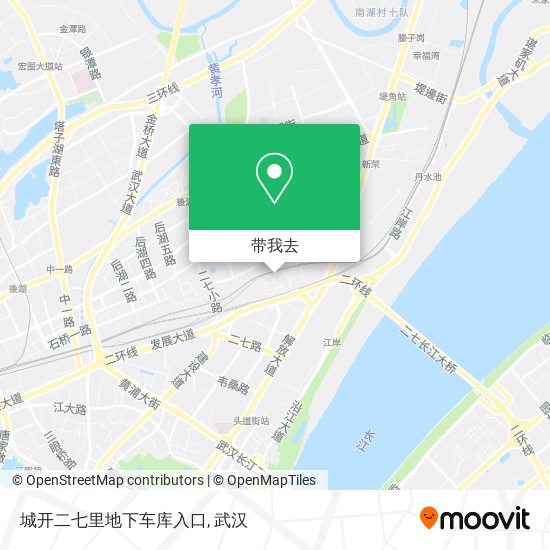 城开二七里地下车库入口地图