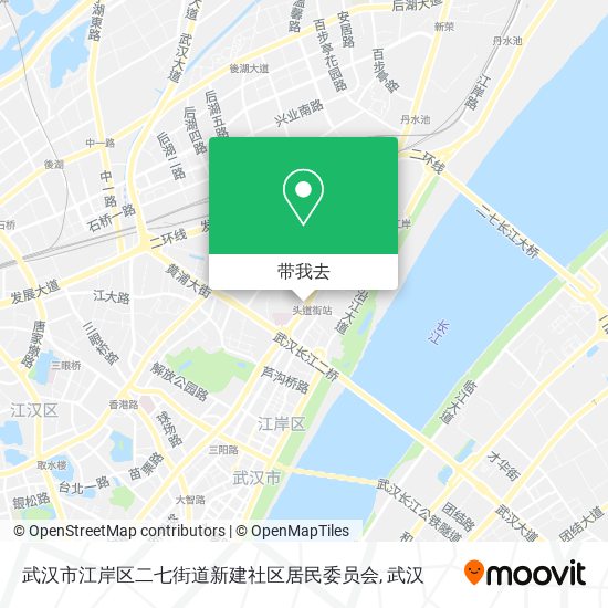 武汉市江岸区二七街道新建社区居民委员会地图