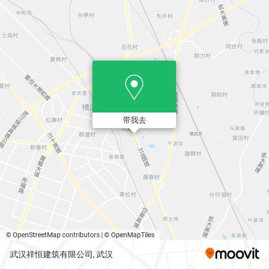 武汉祥恒建筑有限公司地图