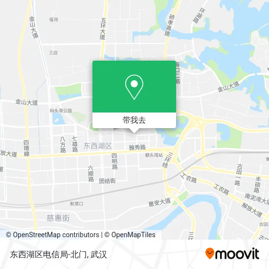 东西湖区电信局-北门地图