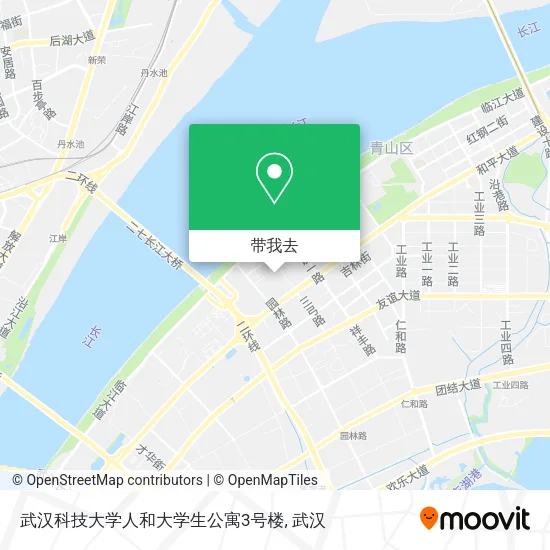 武汉科技大学人和大学生公寓3号楼地图